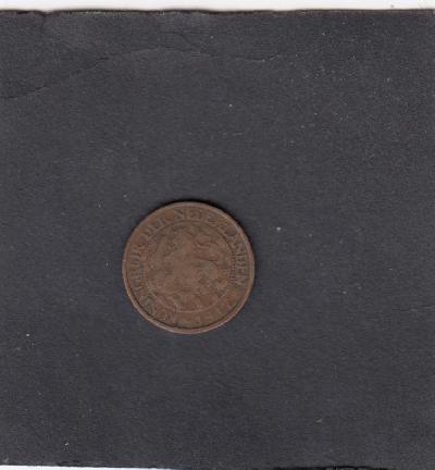 Beschrijving: 1 Cent WILHELMINA 